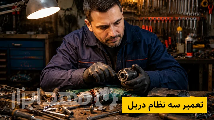 تعمیر سه‌نظام دریل